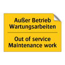 Außer Betrieb Wartungsarbeiten - Out of service Maintenance work/.../