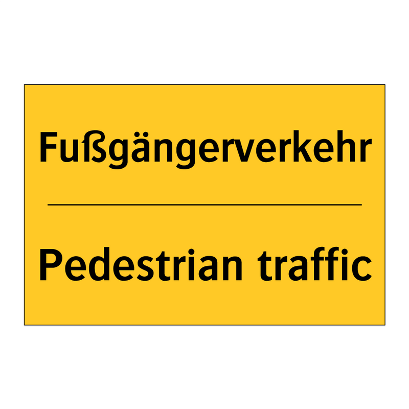 Fußgängerverkehr - Pedestrian traffic