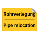 Rohrverlegung - Pipe relocation