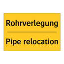 Rohrverlegung - Pipe relocation