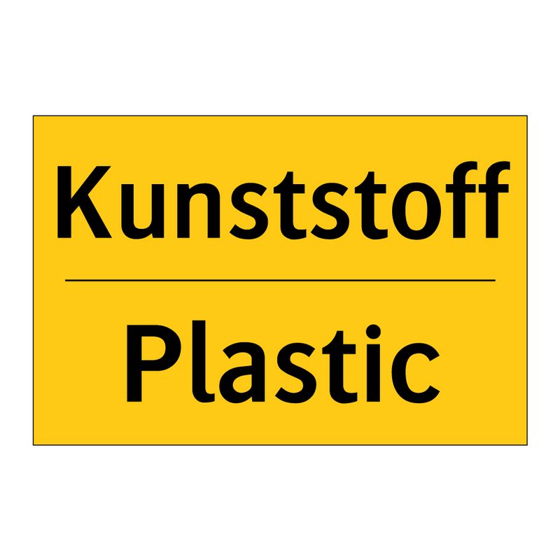 Kunststoff - Plastic