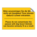 Bitte verunreinigen Sie die Weide /.../ - Please do not contaminate the /.../