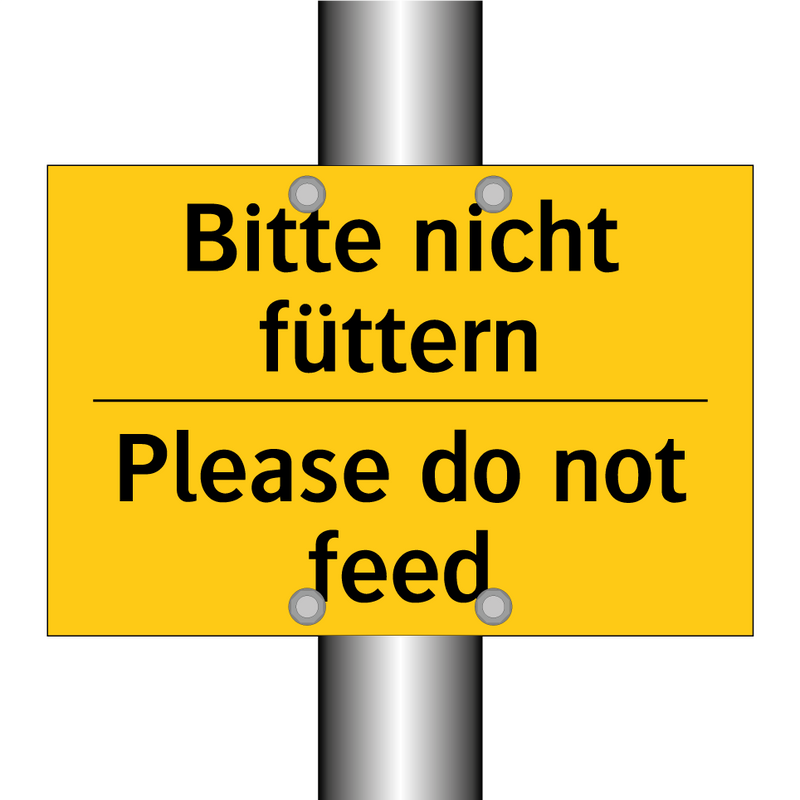 Bitte nicht füttern - Please do not feed