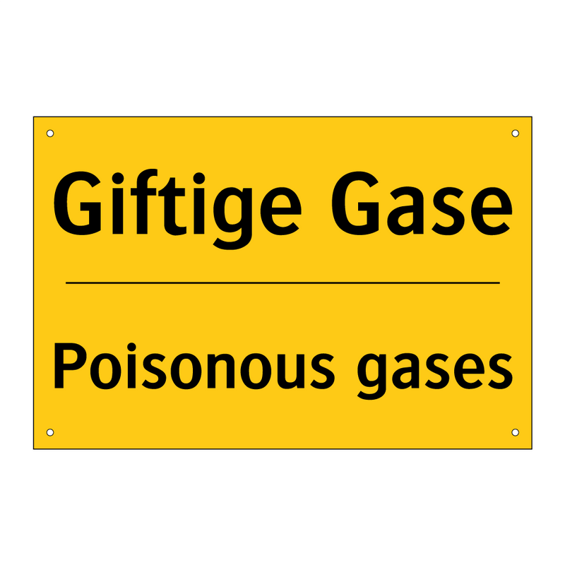 Giftige Gase - Poisonous gases