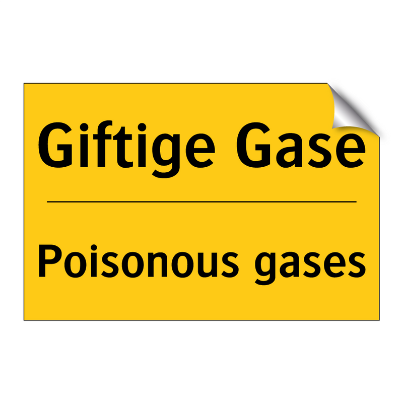 Giftige Gase - Poisonous gases