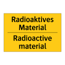 Radioaktives Material - Radioactive material