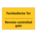 Fernbediente Tor - Remote-controlled gate
