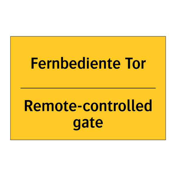 Fernbediente Tor - Remote-controlled gate