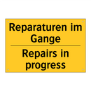Reparaturen im Gange - Repairs in progress