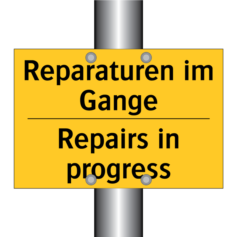 Reparaturen im Gange - Repairs in progress