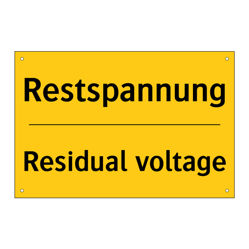 Restspannung - Residual voltage