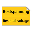 Restspannung - Residual voltage