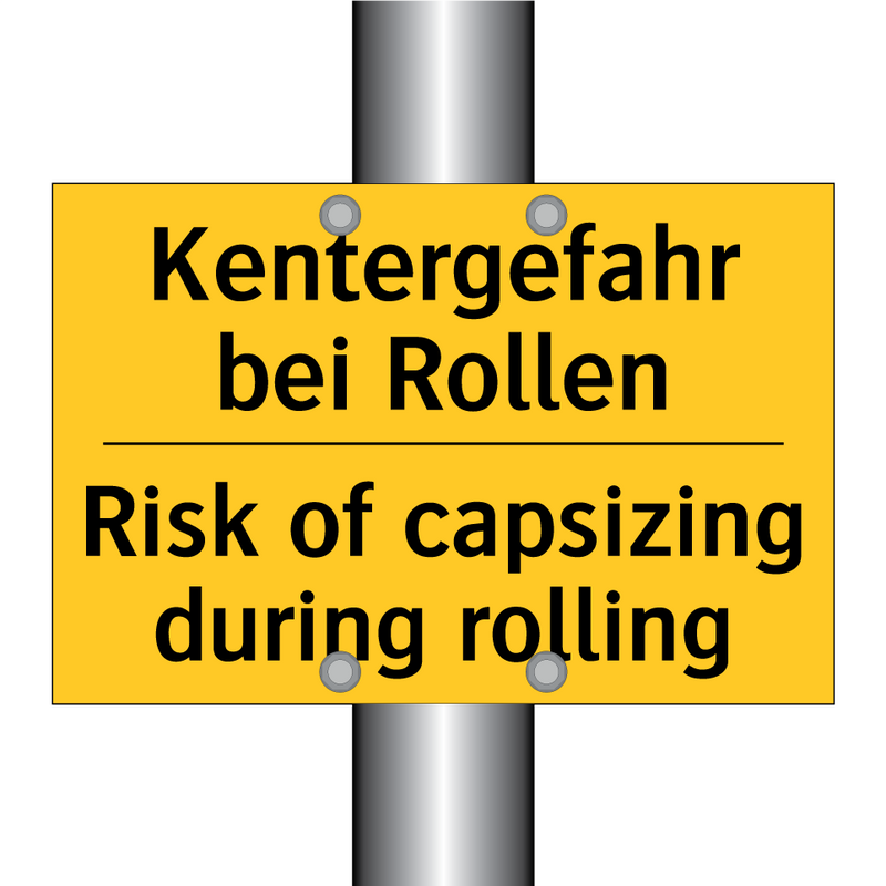 Kentergefahr bei Rollen - Risk of capsizing during rolling/.../