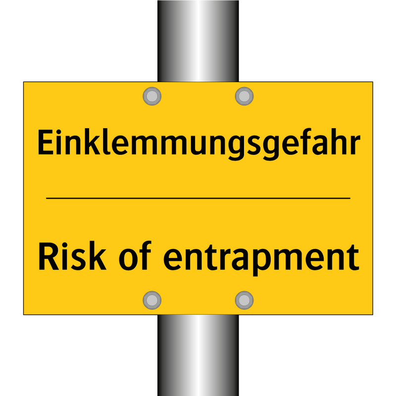 Einklemmungsgefahr - Risk of entrapment