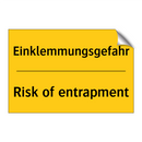 Einklemmungsgefahr - Risk of entrapment