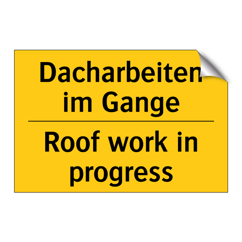 Dacharbeiten im Gange - Roof work in progress