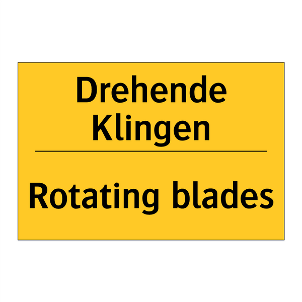 Drehende Klingen - Rotating blades