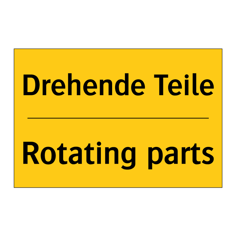 Drehende Teile - Rotating parts