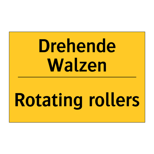 Drehende Walzen - Rotating rollers