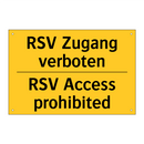 RSV Zugang verboten - RSV Access prohibited
