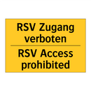 RSV Zugang verboten - RSV Access prohibited