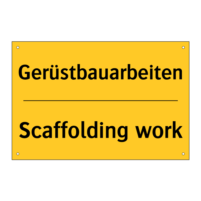 Gerüstbauarbeiten - Scaffolding work