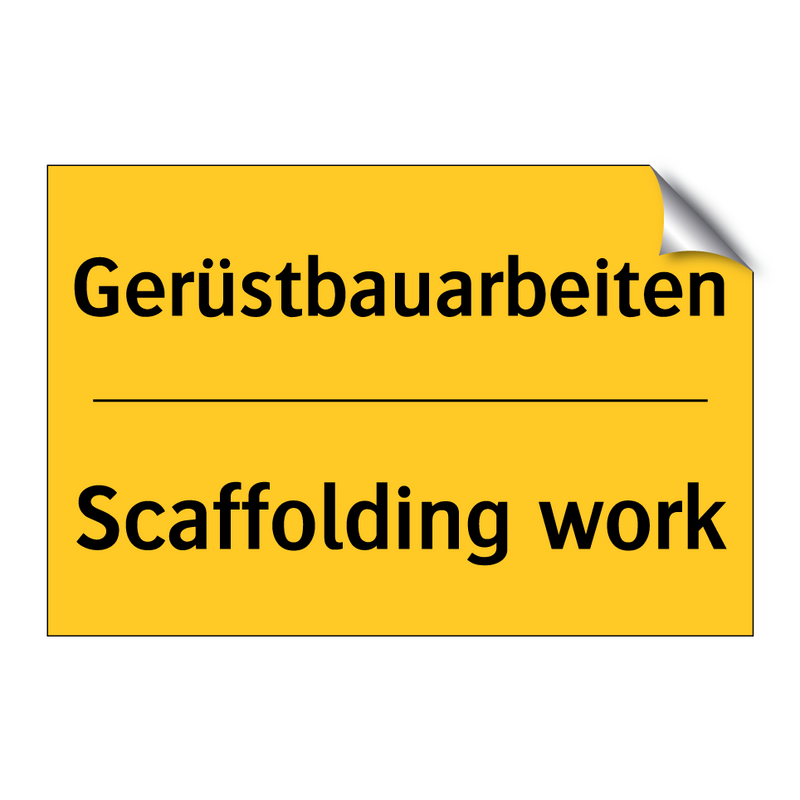 Gerüstbauarbeiten - Scaffolding work