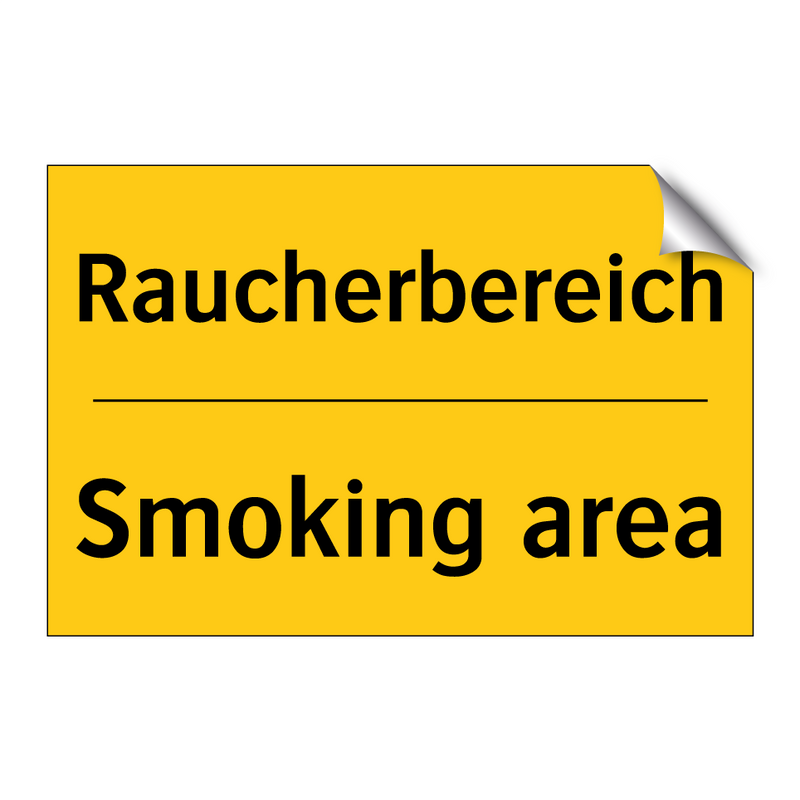 Raucherbereich - Smoking area