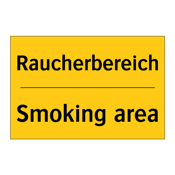 Raucherbereich - Smoking area