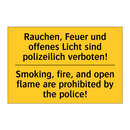 Rauchen, Feuer und offenes Licht /.../ - Smoking, fire, and open flame /.../