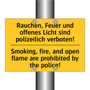 Rauchen, Feuer und offenes Licht /.../ - Smoking, fire, and open flame /.../
