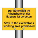 Der Aufenthalt im Arbeitsbereich /.../ - Stay in the excavator's working /.../