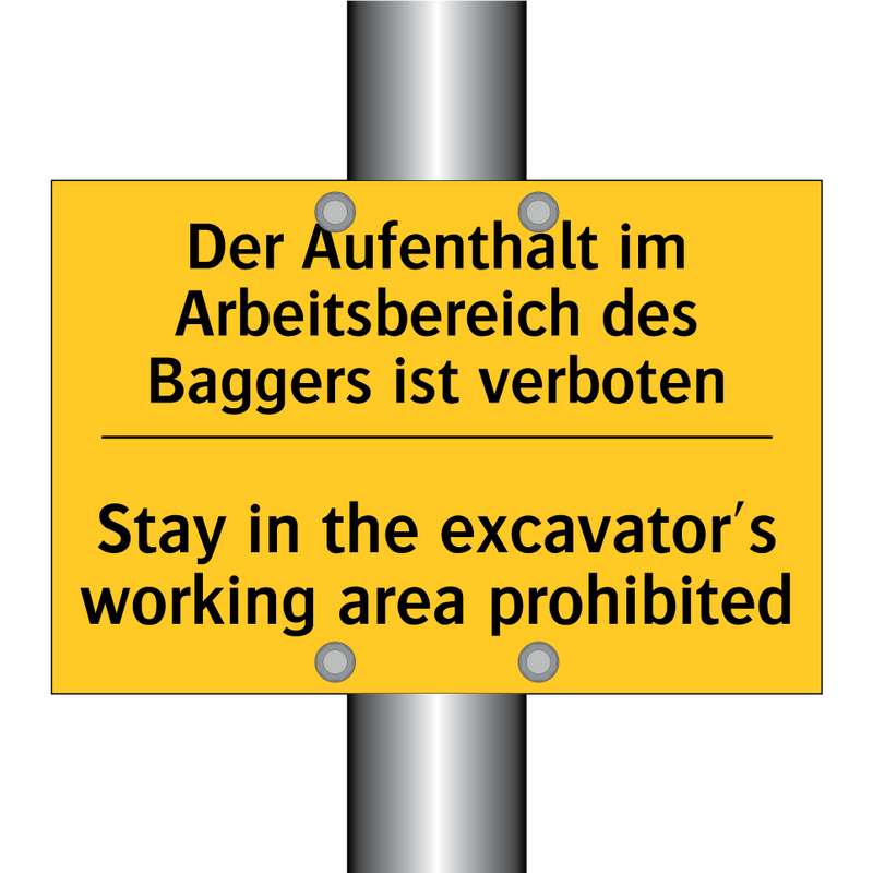 Der Aufenthalt im Arbeitsbereich /.../ - Stay in the excavator's working /.../