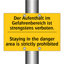 Der Aufenthalt im Gefahrenbereich /.../ - Staying in the danger area is /.../