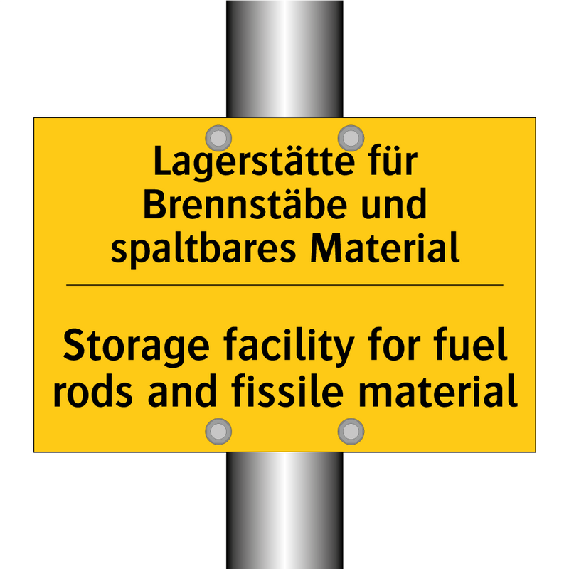 Lagerstätte für Brennstäbe und /.../ - Storage facility for fuel rods /.../