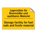 Lagerstätte für Brennstäbe und /.../ - Storage facility for fuel rods /.../