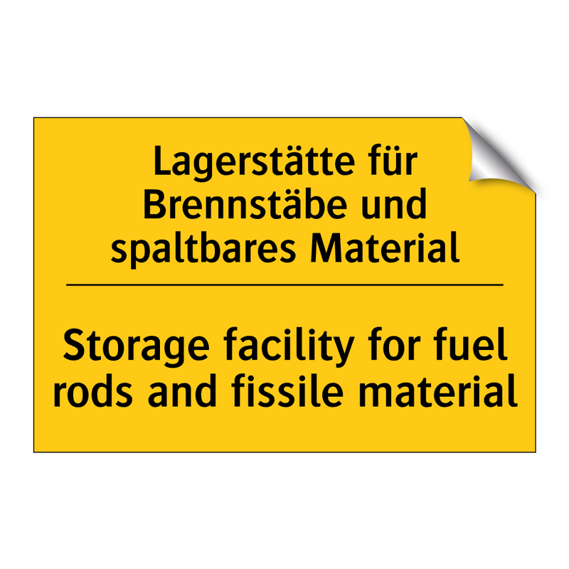 Lagerstätte für Brennstäbe und /.../ - Storage facility for fuel rods /.../