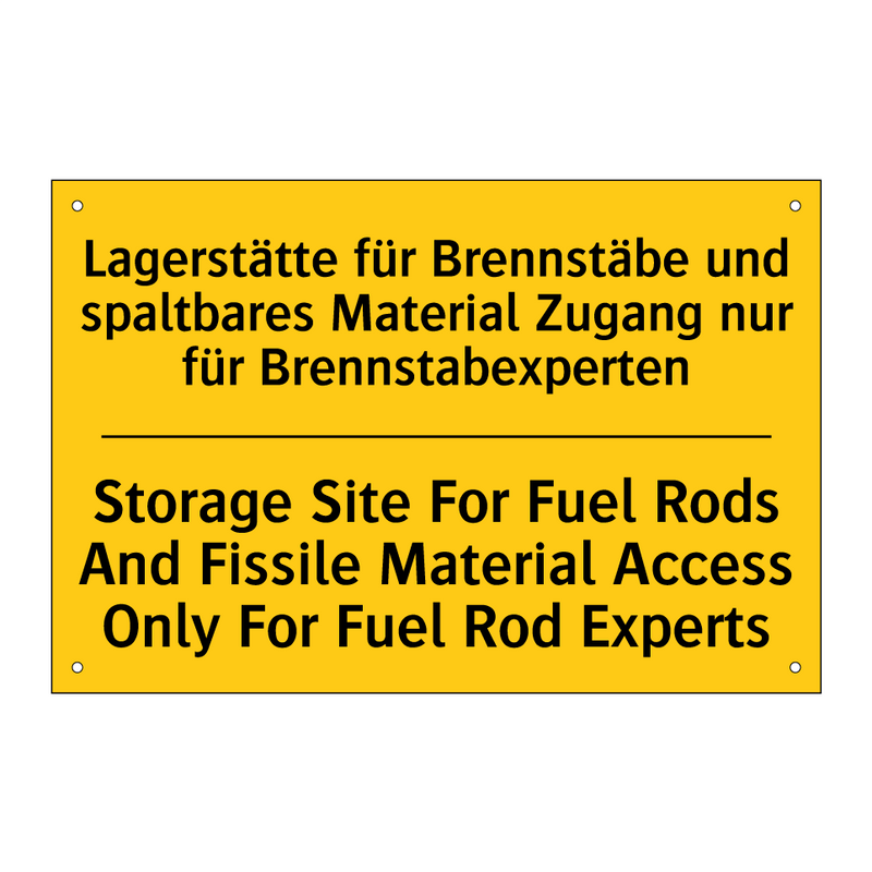 Lagerstätte für Brennstäbe und /.../ - Storage Site For Fuel Rods And /.../