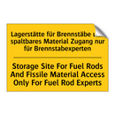 Lagerstätte für Brennstäbe und /.../ - Storage Site For Fuel Rods And /.../