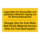 Lagerstätte für Brennstäbe und /.../ - Storage Site For Fuel Rods And /.../