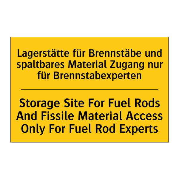 Lagerstätte für Brennstäbe und /.../ - Storage Site For Fuel Rods And /.../