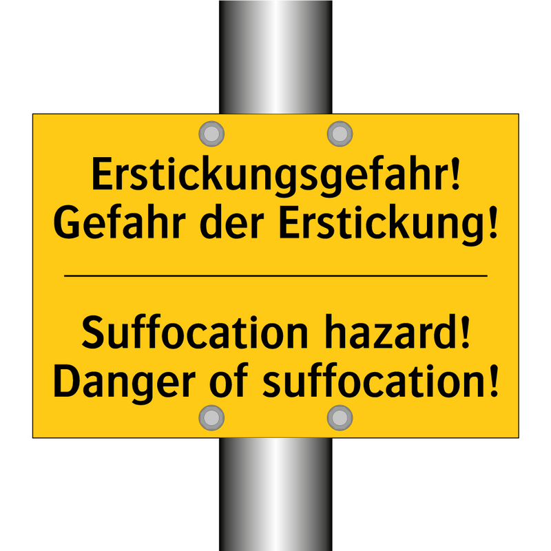 Erstickungsgefahr! Gefahr der /.../ - Suffocation hazard! Danger of /.../