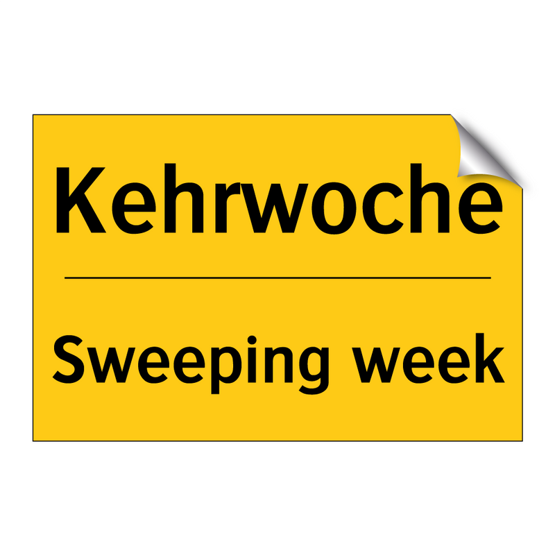 Kehrwoche - Sweeping week