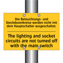 Die Beleuchtungs- und Steckdosenkreise /.../ - The lighting and socket circuits /.../