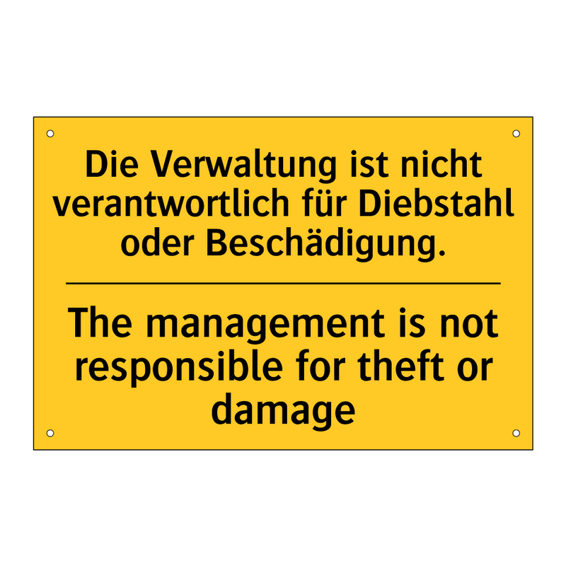 Die Verwaltung ist nicht verantwortlich /.../ - The management is not responsible /.../