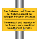 Das Entfernen und Einsetzen der /.../ - The removal and insertion of the /.../