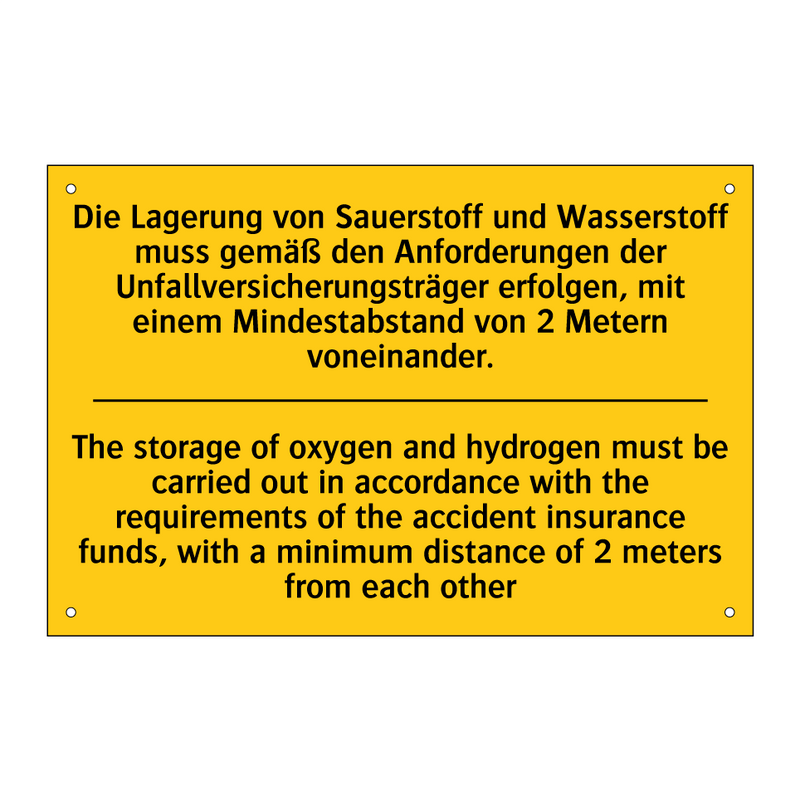 Die Lagerung von Sauerstoff und /.../ - The storage of oxygen and hydrogen /.../