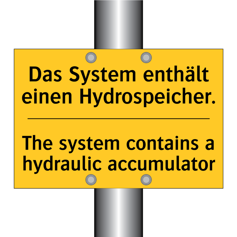 Das System enthält einen Hydrospeicher./.../ - The system contains a hydraulic /.../