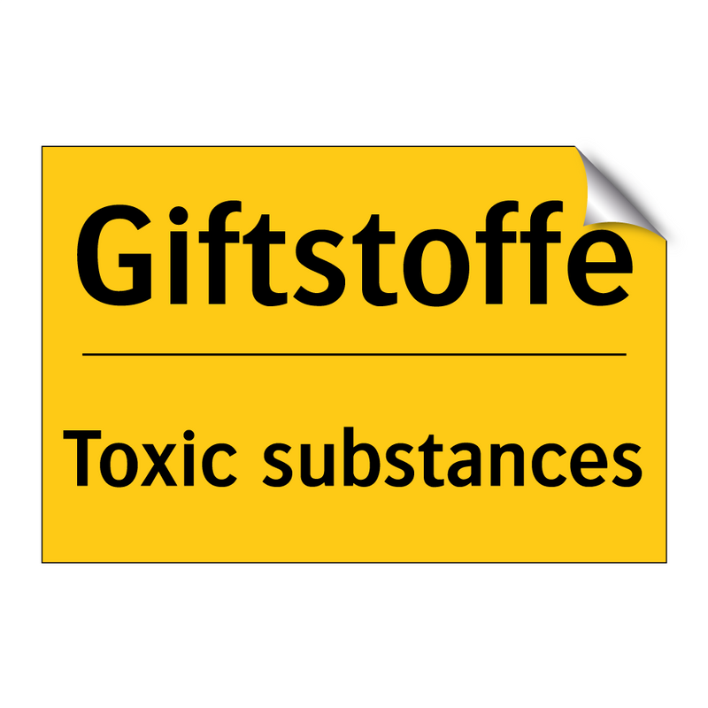 Giftstoffe - Toxic substances