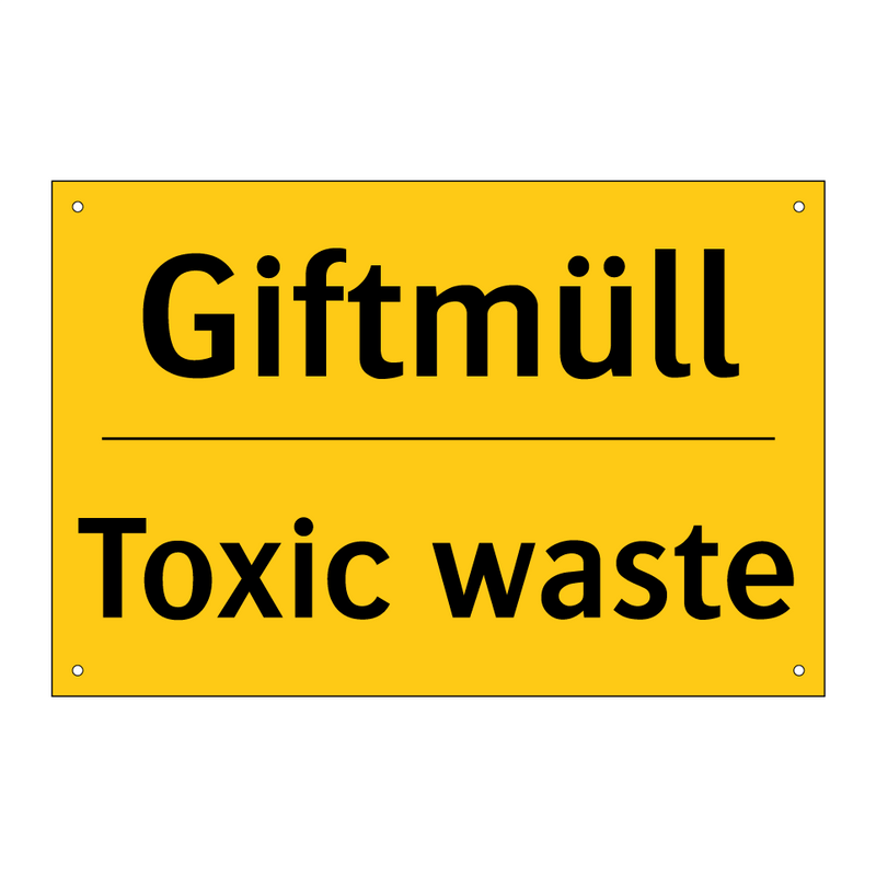 Giftmüll - Toxic waste